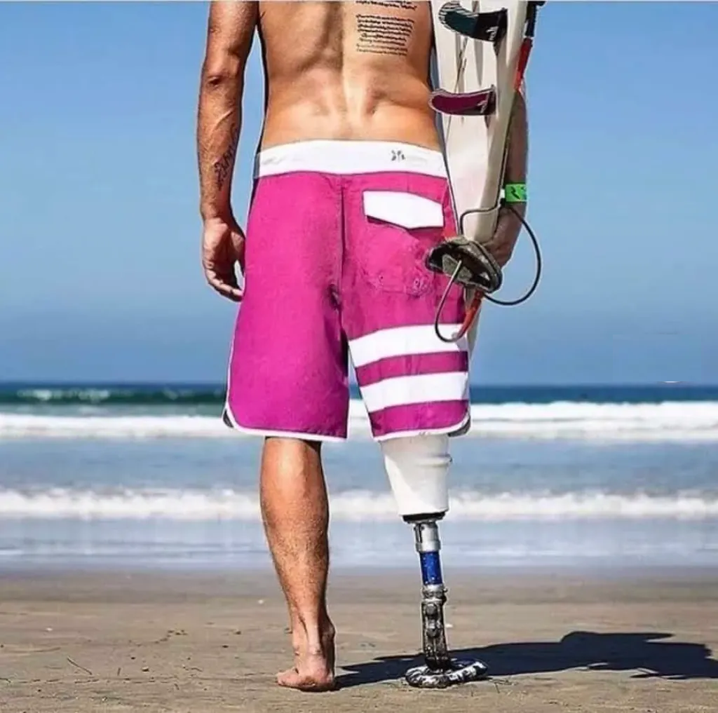 Fabrizio Passetti a professional adaptive surfer
